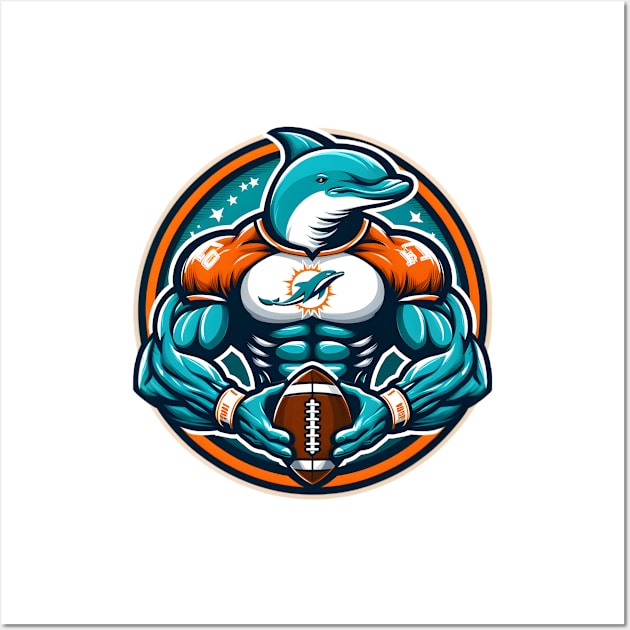 Miami Dolphin Good Player Wall Art by TeeVee